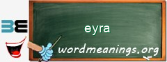 WordMeaning blackboard for eyra